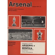 ARSENAL 1971-72 BOUND SET OF HOME FOOTBALL PROGRAMMES