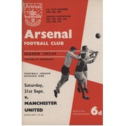 ARSENAL 1963-64 BOUND SET OF HOME FOOTBALL PROGRAMMES