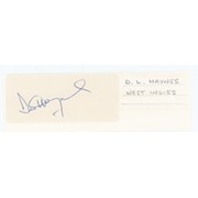 DESMOND HAYNES (WEST INDIES) CRICKET AUTOGRAPH