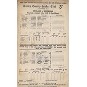 ENGLAND V AUSTRALIA 1948 (BRADMAN