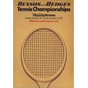 BENSON & HEDGES TENNIS CHAMPIONSHIPS 1981 (WEMBLEY ARENA) OFFICIAL PROGRAMME