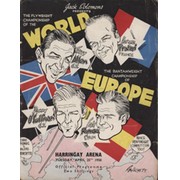 TERRY ALLEN V HONORE PRATESI 1950 BOXING PROGRAMME