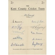 KENT 1950 CRICKET AUTOGRAPHS