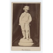 "THE CRICKETER" STATUE CABINET PHOTOGRAPH