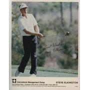 STEVE ELKINGTON SIGNED GOLF PHOTOGRAPH