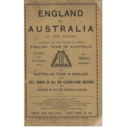 ENGLAND V AUSTRALIA AT THE WICKET: A COMPLETE RECORD OF ALL CRICKET MATCHES PLAYED BETWEEN ENGLISH AND AUSTRALIAN ELEVENS ...