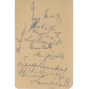 NEW SOUTH WALES 1958-59 CRICKET AUTOGRAPHS