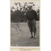 FRED HUISH (KENT) 1946 SIGNED CRICKET PHOTOGRAPH