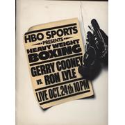GERRY COONEY V RON LYLE 1980 - PROMOTIONAL PACK FOR HOSTS OF LIVE TV SCREENING