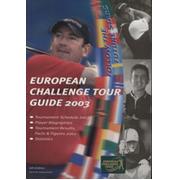 EUROPEAN CHALLENGE TOUR - OFFICIAL GUIDE 2003