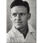 BOB CRISP (SOUTH AFRICA) SIGNED CRICKET PHOTOGRAPH
