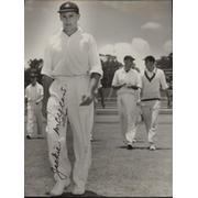JACKIE MCGLEW (SOUTH AFRICA) SIGNED CRICKET PHOTOGRAPH