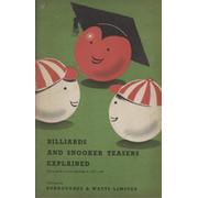 BILLIARDS AND SNOOKER EXPLAINED 1957-1958