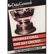 AUCKLAND V NSW V WELLINGTON 1986 CRICKET PROGRAMME 