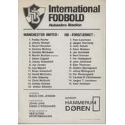 HB FORSTAERKET V MANCHESTER UNITED (FRIENDLY) 1976-77 FOOTBALL PROGRAMME
