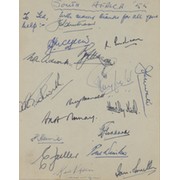 SOUTH AFRICA 1955 CRICKET AUTOGRAPHS