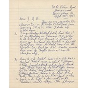 WATCYN THOMAS (WALES) 1965 RUGBY LETTER - RECOUNTING 1931 TEST V SCOTLAND