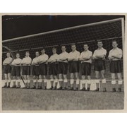 ENGLAND 1955 (V DENMARK) FOOTBALL TEAM PHOTOGRAPH