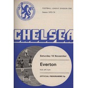 CHELSEA 1973-74 BOUND SET OF HOME FOOTBALL PROGRAMMES
