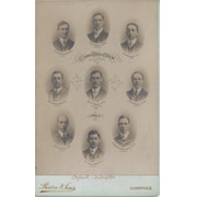 CAMBRIDGE UNIVERSITY CREW 1905 CABINET PHOTOGRAPH