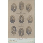 CAMBRIDGE UNIVERSITY CREW 1911 CABINET PHOTOGRAPH