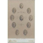 CAMBRIDGE UNIVERSITY CREW 1912 CABINET PHOTOGRAPH