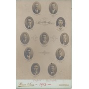 CAMBRIDGE UNIVERSITY CREW 1913 CABINET PHOTOGRAPH