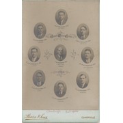 CAMBRIDGE UNIVERSITY CREW 1920 CABINET PHOTOGRAPH
