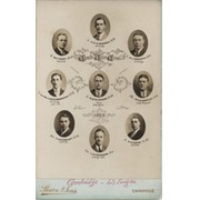 CAMBRIDGE UNIVERSITY CREW 1922 CABINET PHOTOGRAPH