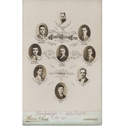 CAMBRIDGE UNIVERSITY CREW 1924 CABINET PHOTOGRAPH