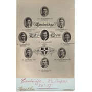 CAMBRIDGE UNIVERSITY CREW 1933 CABINET PHOTOGRAPH