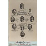 CAMBRIDGE UNIVERSITY CREW 1936 CABINET PHOTOGRAPH