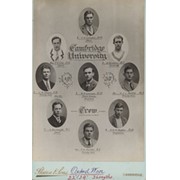 CAMBRIDGE UNIVERSITY CREW 1937 CABINET PHOTOGRAPH