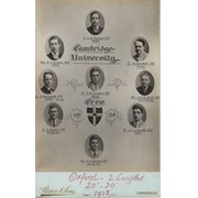 CAMBRIDGE UNIVERSITY CREW 1938 CABINET PHOTOGRAPH