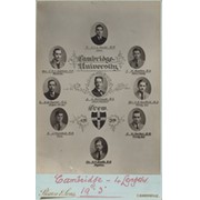 CAMBRIDGE UNIVERSITY CREW 1939 CABINET PHOTOGRAPH
