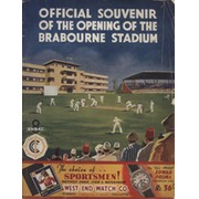 OFFICIAL SOUVENIR OF THE OPENING OF THE BRABOURNE STADIUM 1937