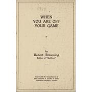 GOLFING HINTS - WHEN YOU ARE OFF YOUR GAME