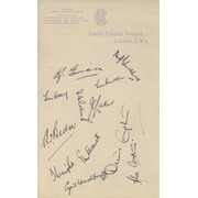 ENGLAND 1948 CRICKET AUTOGRAPHS