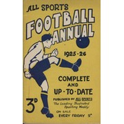 ALL SPORTS FOOTBALL ANNUAL 1925-26