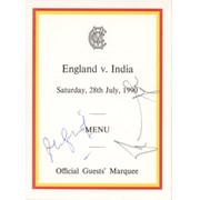 ENGLAND V INDIA 1990 (LORD