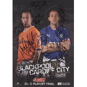 BLACKPOOL V CARDIFF CITY  2010 PLAY-OFF FINAL FOOTBALL PROGRAMME (MULTI SIGNED BY BLACKPOOL PLAYERS)