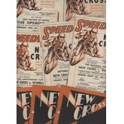 NEW CROSS SPEEDWAY PROGRAMMES 1947-49 (X13)