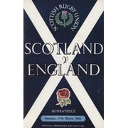 SCOTLAND V ENGLAND 1962 RUGBY UNION PROGRAMME