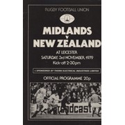 MIDLANDS V NEW ZEALAND 1979 RUGBY UNION PROGRAMME