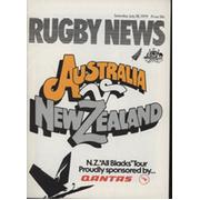 AUSTRALIA V NEW ZEALAND 1979 RUGBY UNION PROGRAMME