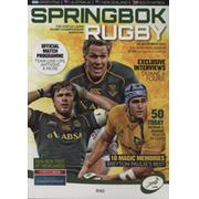 SOUTH AFRICA V AUSTRALIA 2013 RUGBY UNION PROGRAMME
