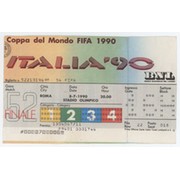 ARGENTINA V WEST GERMANY 1990 (WORLD CUP FINAL) FOOTBALL TICKET