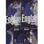 ENGLAND V SOUTH AFRICA 1998 CRICKET PROGRAMMES - SET OF 5