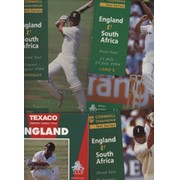 ENGLAND V SOUTH AFRICA 1994 CRICKET PROGRAMMES - SET OF 4