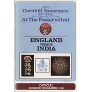 ENGLAND V INDIA 1990 (OVAL) CRICKET PROGRAMME